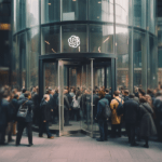 revolving door installed at OpenAI office.