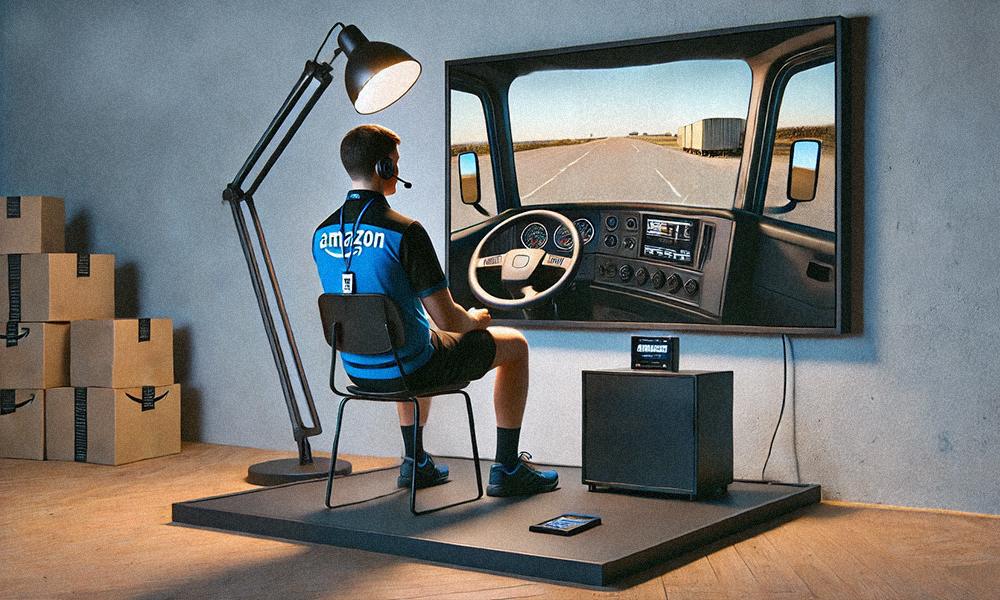 WFH Amazon delivery driver