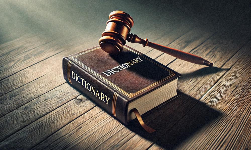 Dictionary and Gavel