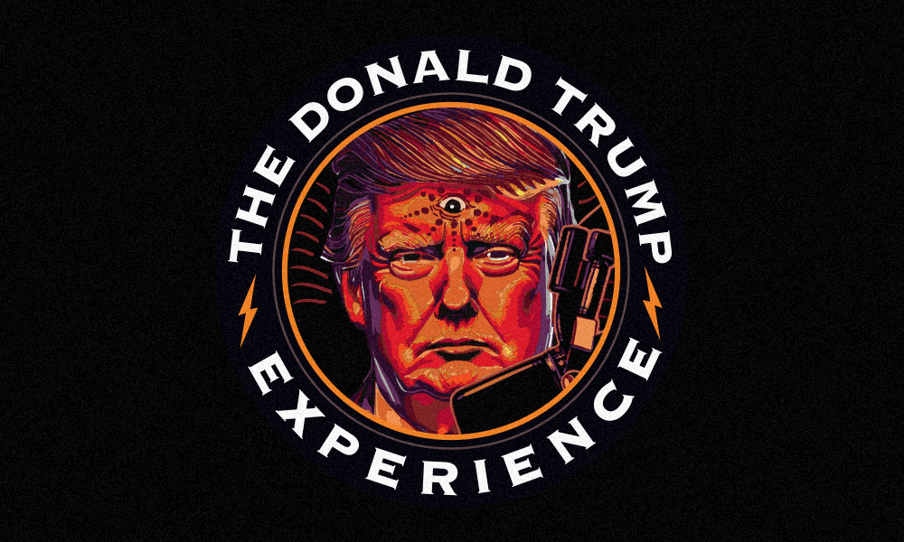 JRE but Trump Logo