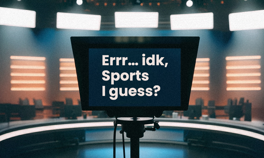 Teleprompter doesn't know what to talk about