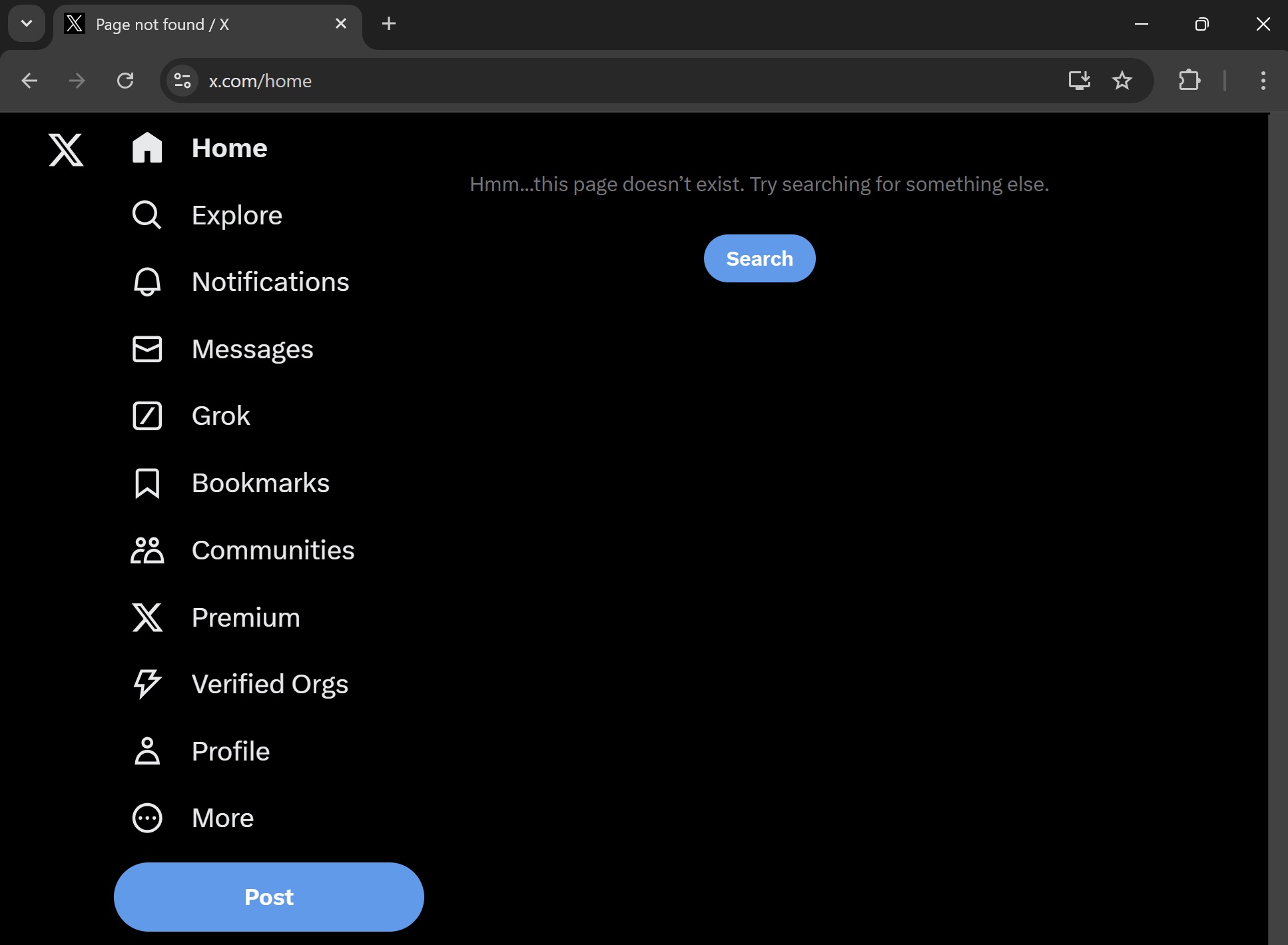 X not working, Twitter's 404 not found