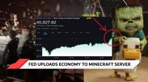 Fed Uploads Economy to Minecraft Server, Market Goes Full ‘Chicken Jockey’
