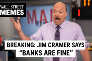 BREAKING: Jim Cramer Says “Banks Are Fine”, Market Prepares for Collapse