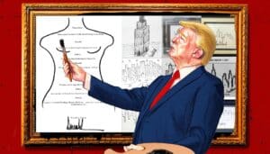 Trump Denies Drawing Picture For Epstein, “But Whoever Did Is Pretty Talented”