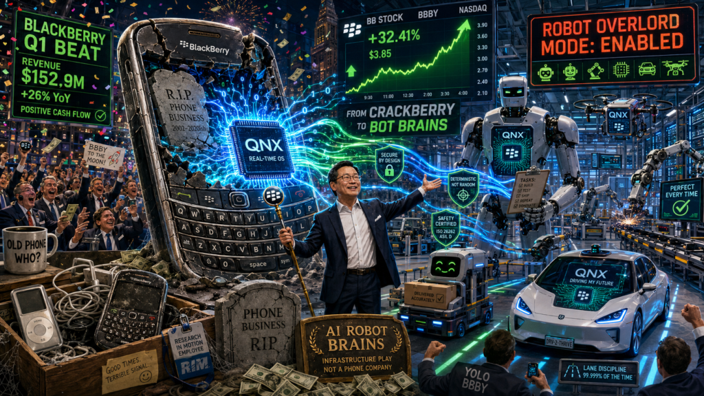 BlackBerry Just Blew Out Earnings: Now It Powers Your Future AI Robot Overlords