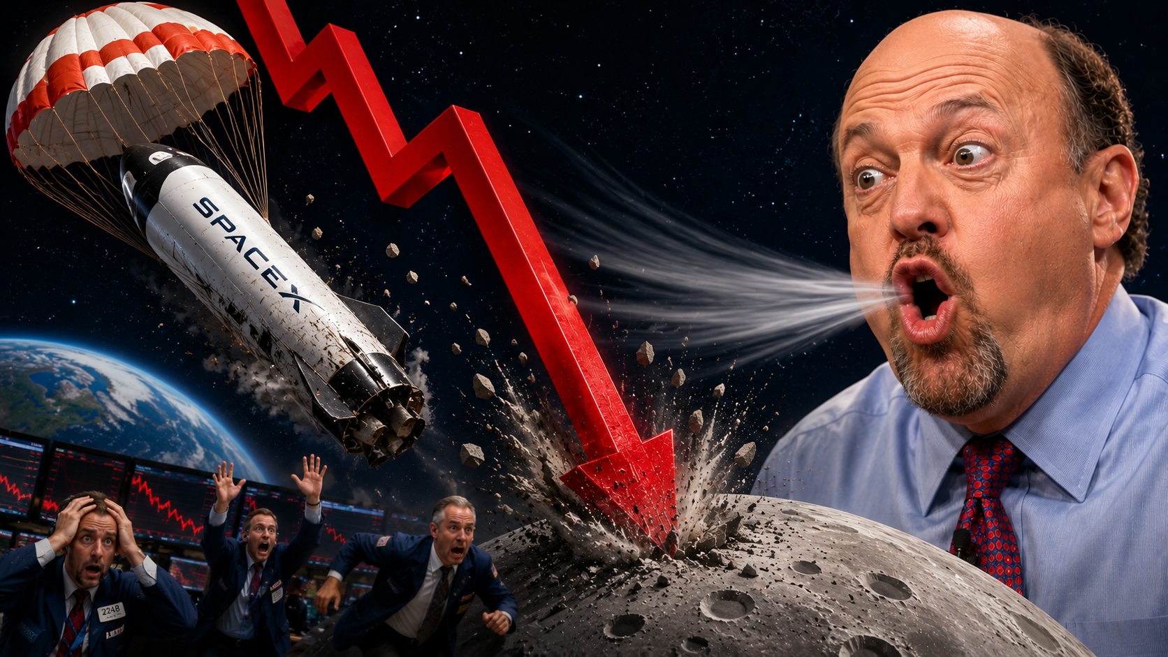 SpaceX Stock Plummets Immediately After Jim Cramer Opens His Mouth